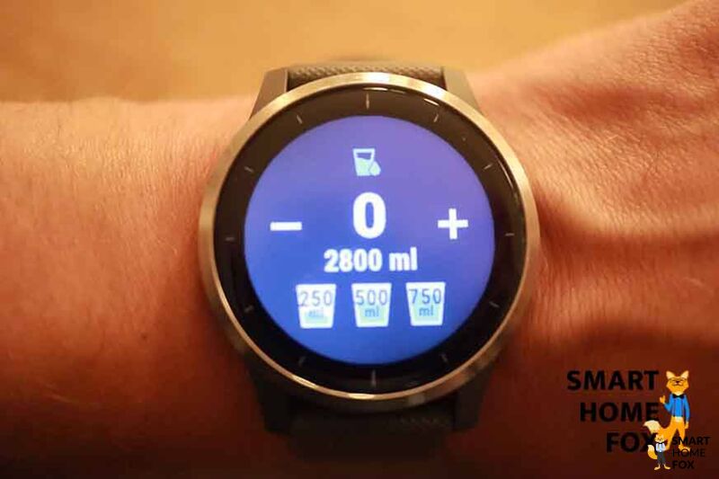 garmin vivoactive 4 mesure consommation eau